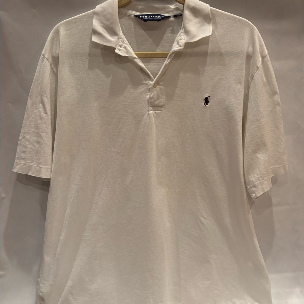 Polo Golf Ralph Lauren Logo Men's White Polo